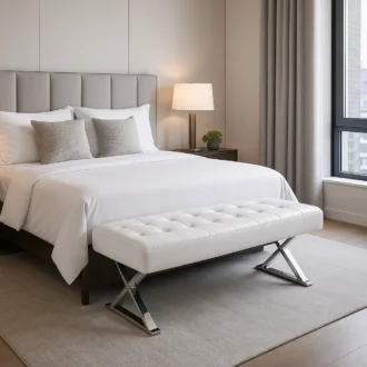 A banqueta Paradise é a escolha perfeita para quem busca unir conforto e sofisticação em um único mobiliário.